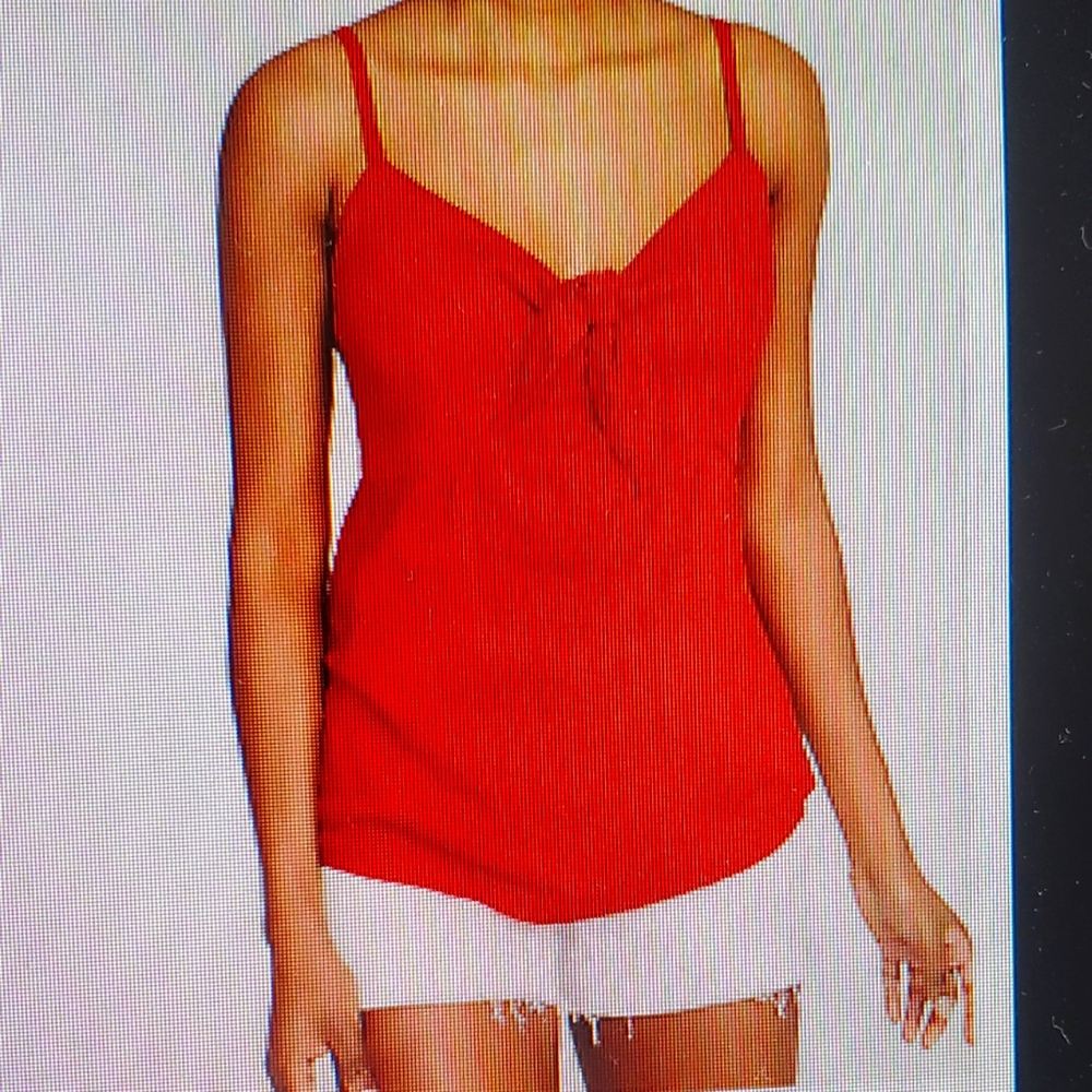 Old Navy Red Women's Tank Top with Bow Detail